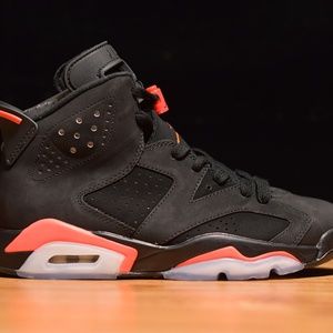 Jordan 6 Infrared Black / Red (size 9.5) with box